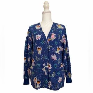 Nickelodeon Dora The Explorer & Boots Print Nursing Medical Jacket Women’s Med
